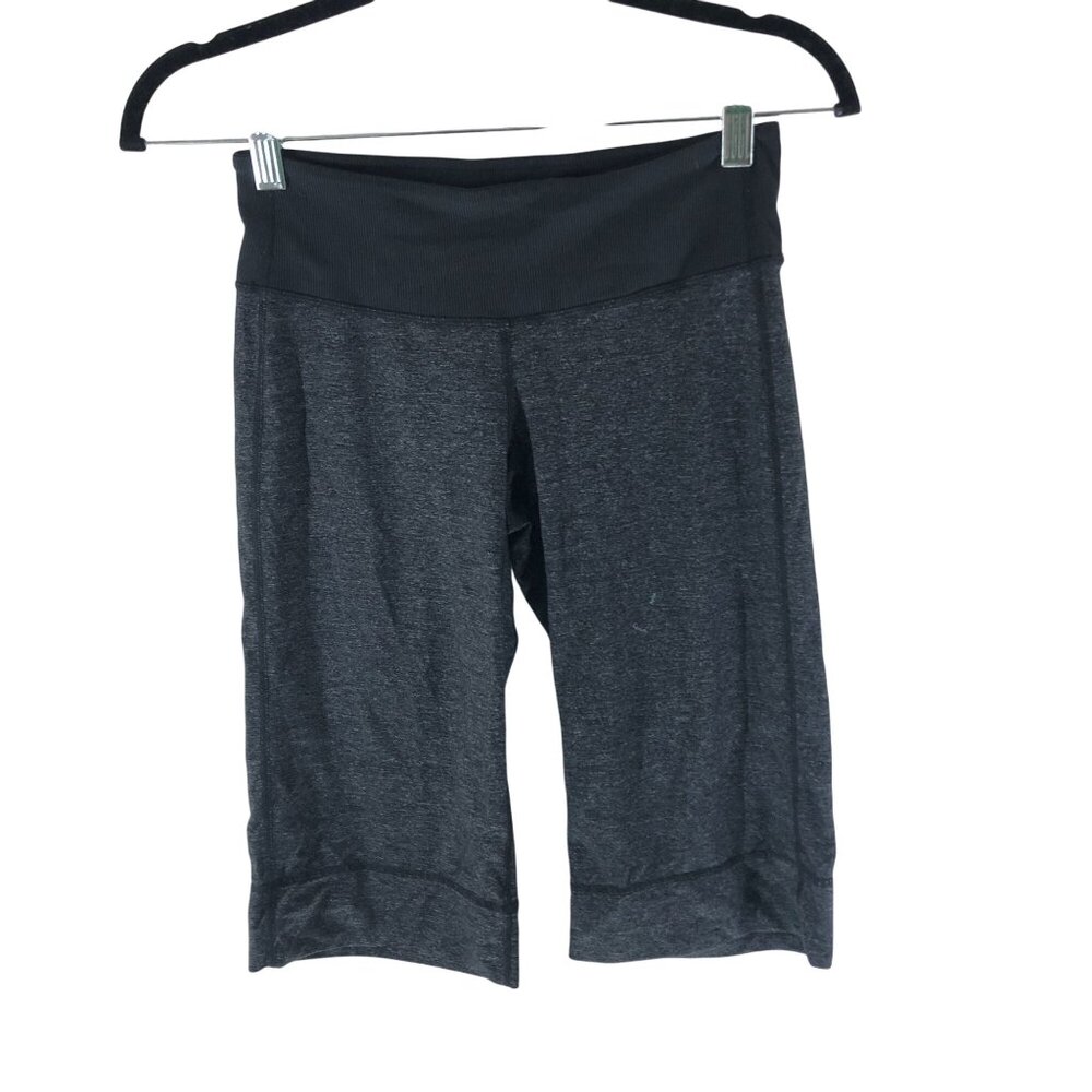 Lululemon Womens Clam Digger Crops Capris Wide Leg Space Dye Gray 2